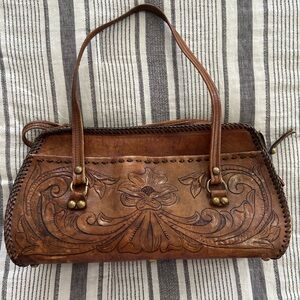 Handcrafted Brown Leather Tote Bag